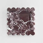 Bordeaux Tray - Maroon Marble