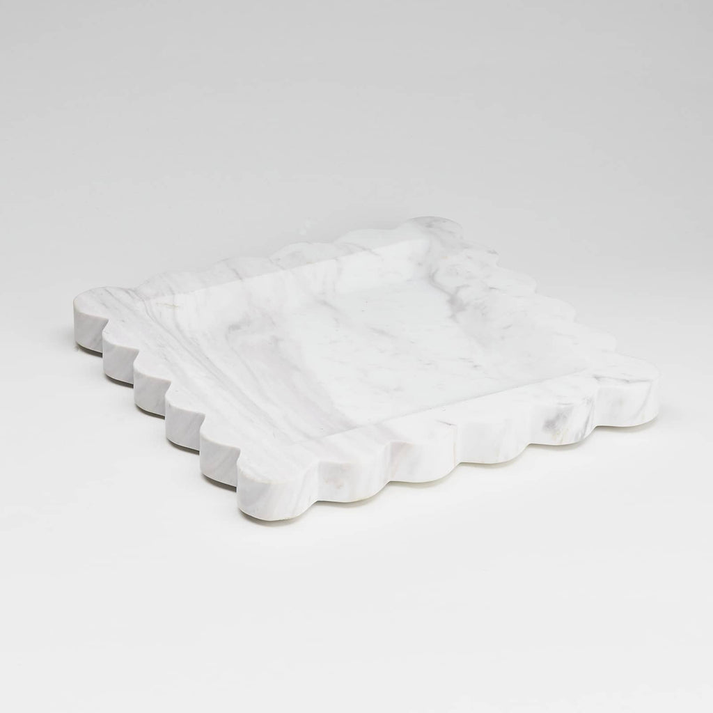 Santorini Tray - White Marble