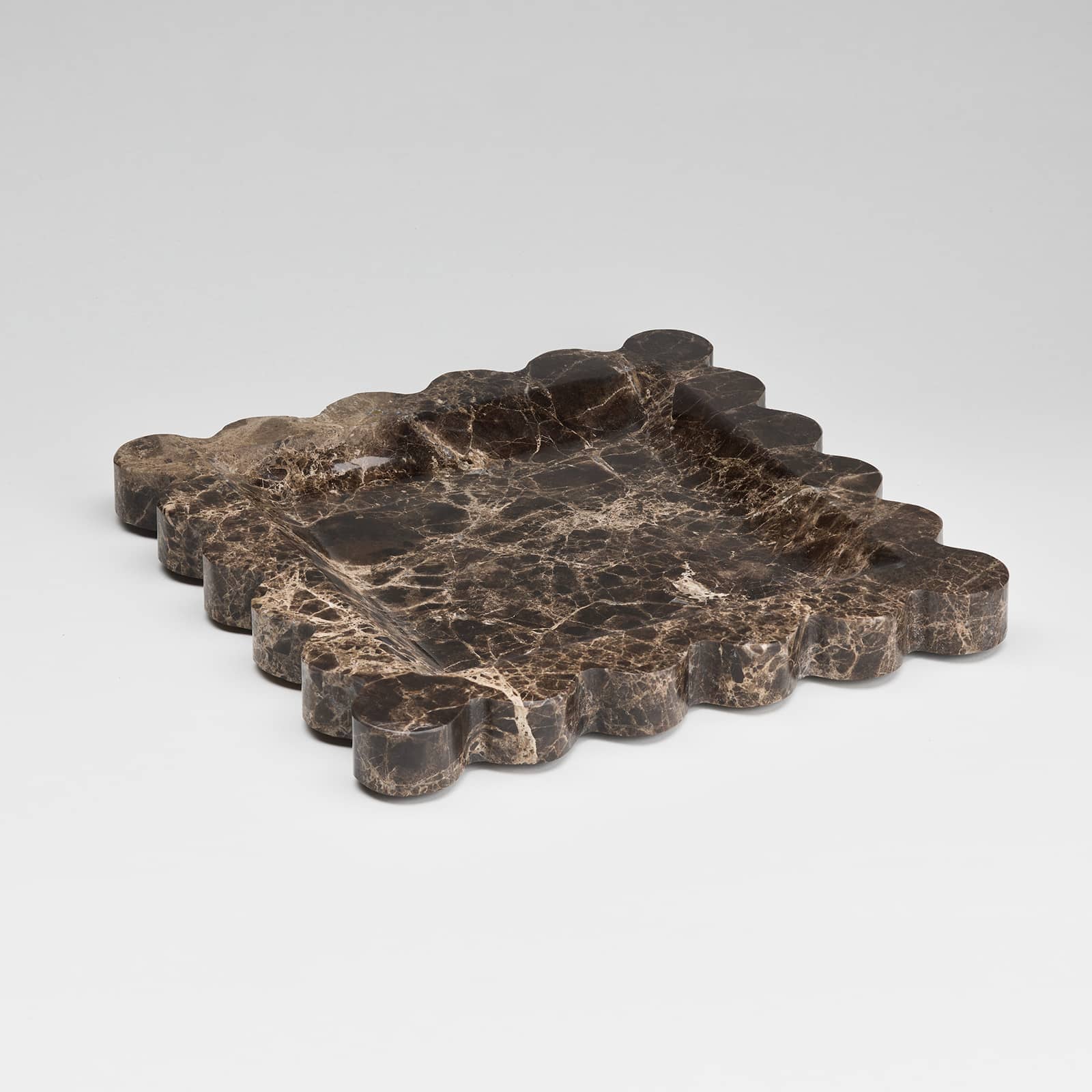Siena Tray - Brown Marble