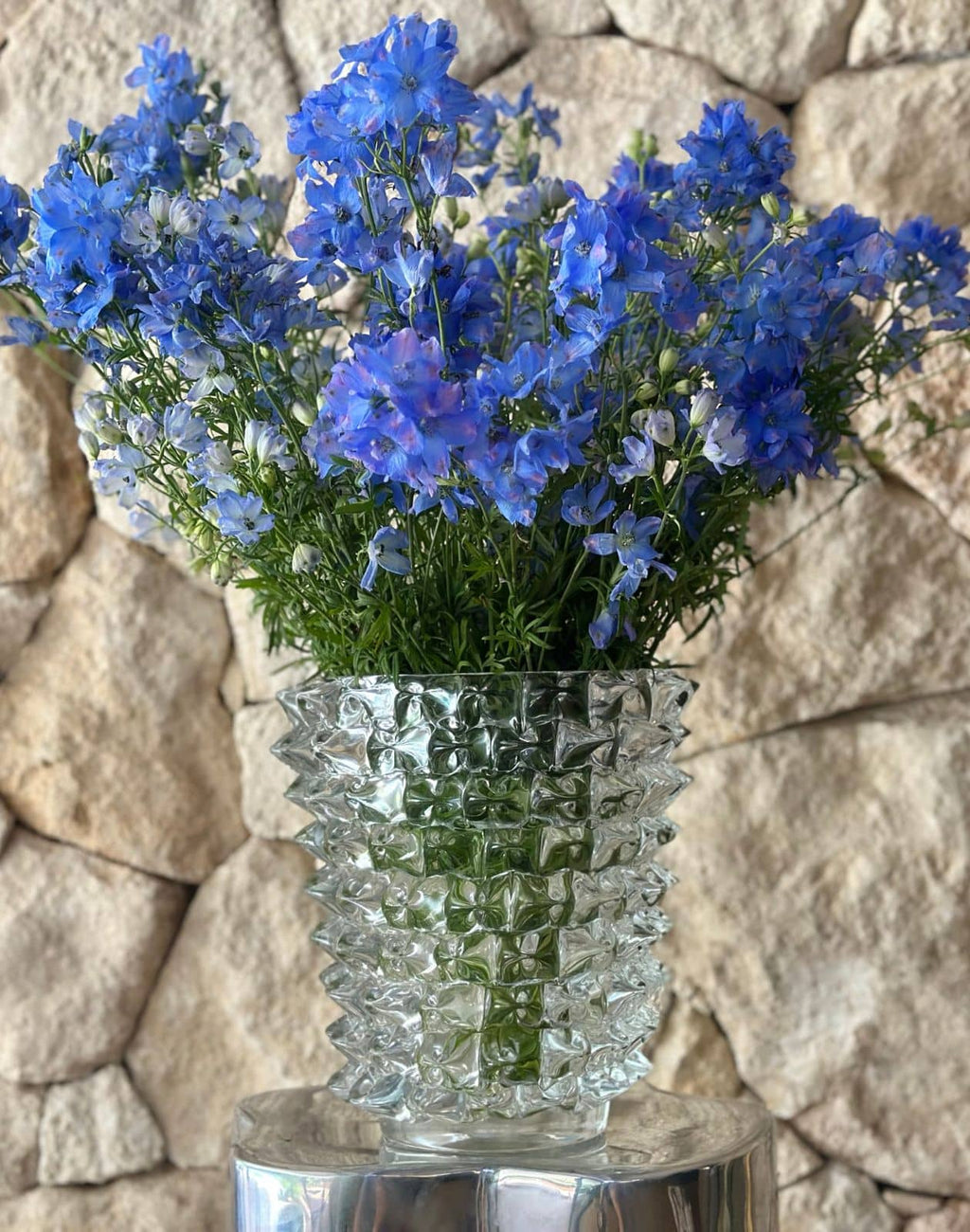 Venice Handblown Vase - Clear